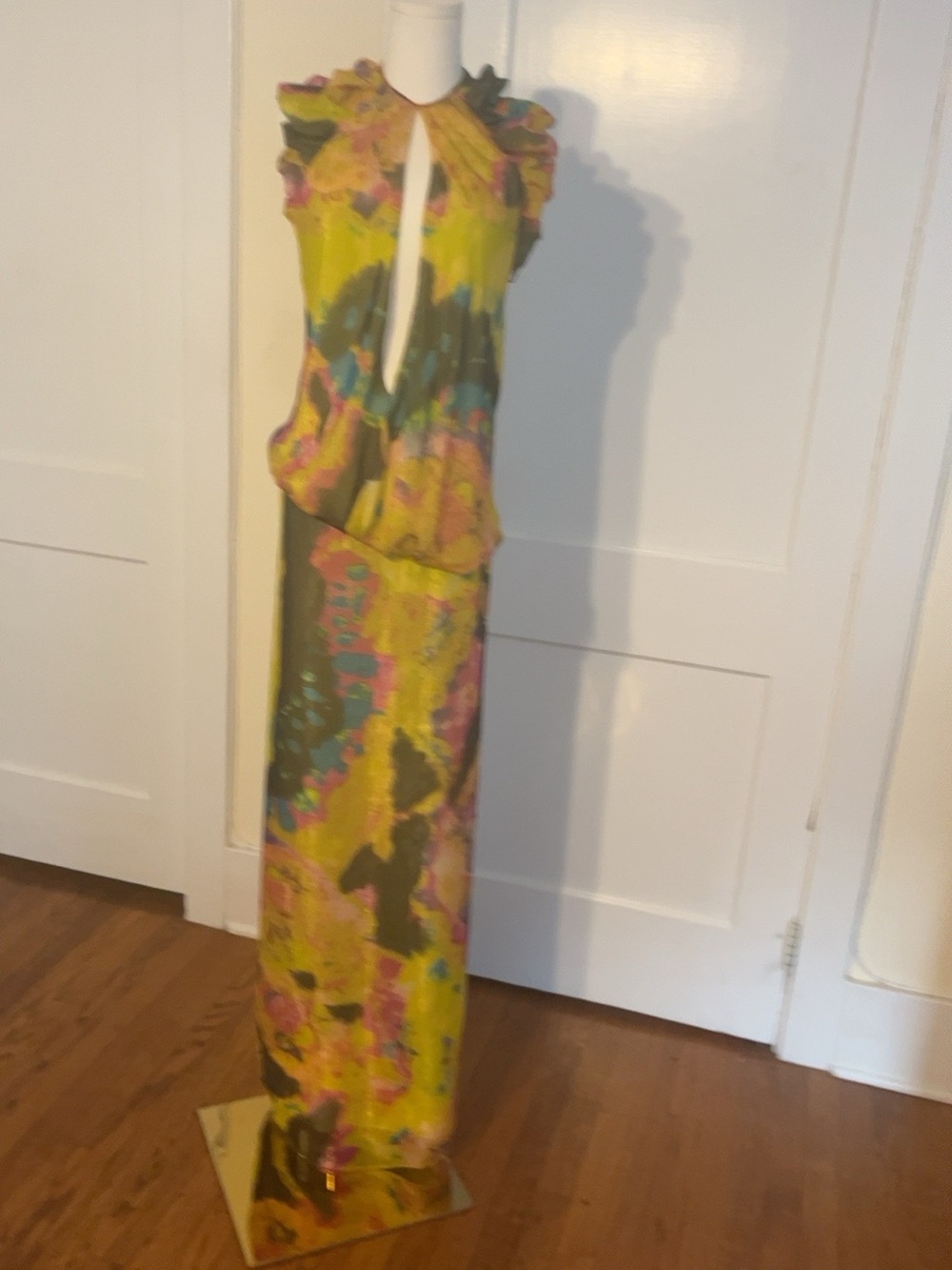 Christian Lacroix Runway Gown Silk Open Back Anna Bayle Archive